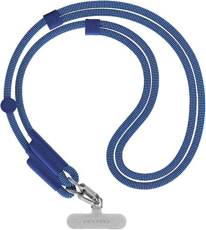 CASETiFY 8mm Rope Cross Body Strap with Card - Blue