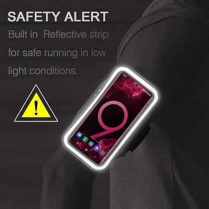 Galaxy S10 S9 S8 Armband, JEMACHE Gym Running Exercises Workouts Phone Arm Band for Samsung Galaxy S10/S9/S8/S7 Edge (Rose)