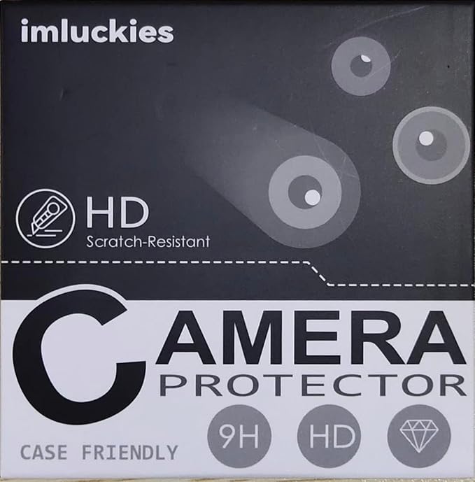 imluckies Compatible with iPhone 17 Pro Camera Lens Protector Bling, Ultra HD Tempered Glass Shiny Diamond Camera Plate Sparkle Screen Protection, 9H Anti-Scratch & Easy Install, Glitter Gray