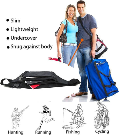 Outdoor Sports Running & Jogging & Travel Waterproof Utralthin Waist Pack/Bag Runner Belt, Black
