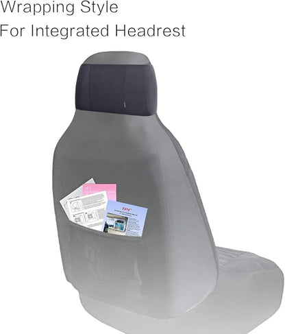 Car Headrest Mount Holder TFY Angle Adjustable Car Headrest Mount Holder with Silicon Holding Net for Phones and Tablets