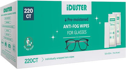 Screen Cleaner Wipes for Lens - Premoistened Eyeglasses Cleaning Wipes, Streak-Free Screen Wipes for iPad, Phone, Car, TV, Computer, Laptop, Eye Glasses