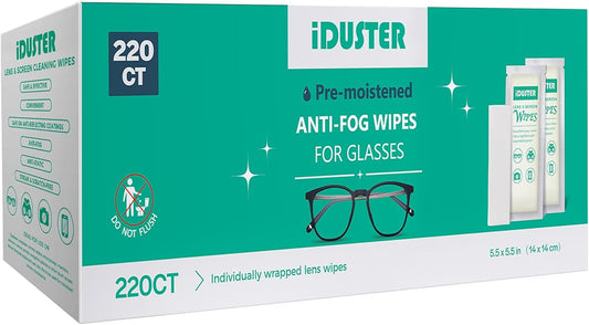 Screen Cleaner Wipes for Lens - Premoistened Eyeglasses Cleaning Wipes, Streak-Free Screen Wipes for iPad, Phone, Car, TV, Computer, Laptop, Eye Glasses