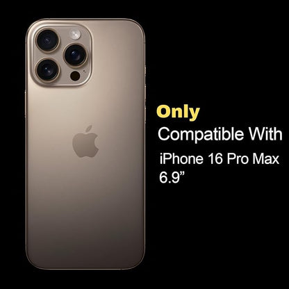 2 Pack for iPhone 16 Pro Max Privacy Screen Protector, Anti Spy 9H Hardness Privacy Tempered Glass with Easy Installation Tool, Anti Scratch, Auto Dust Removal, Drop Resistance