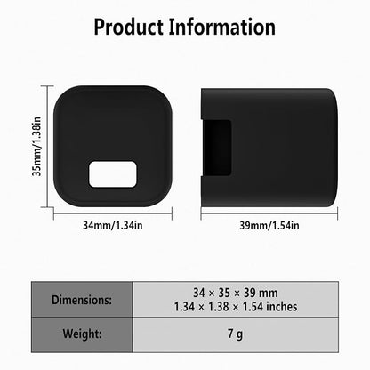 Geiomoo Soft Silicone Case for Anker Nano 45W Charger, Flexible Scratch Resistant Cover (Black)