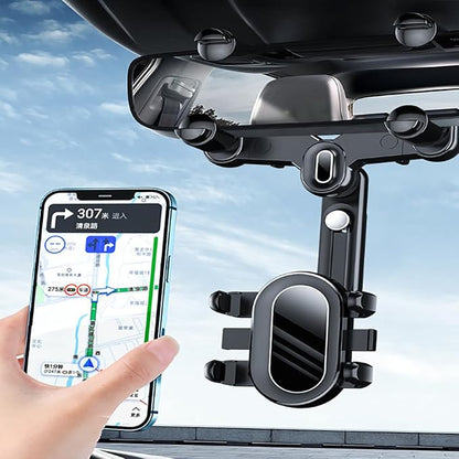 Ultra-Strong Suction Cup Phone Mount for Car - Anti-Shock & Noiseless Dashboard & Windshield Holder, 360° Adjustable Hands-Free Mount for All Smartphone (03)