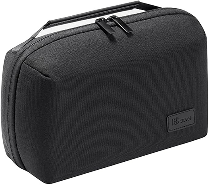 Kaxich Travel Electronics Organizer Pouch, Portable Cable Organizer Case | Waterproof Universal for Adapters Memory Cards, USB Cables (Black)