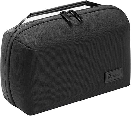 Kaxich Travel Electronics Organizer Pouch, Portable Cable Organizer Case | Waterproof Universal for Adapters Memory Cards, USB Cables (Black)