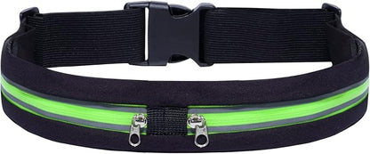 Running Belt Fanny Packs for women and men,Belt Bag for Hiking Cycling Workout,Reflective Fanny Packs for Men Runners Belt Compatible with iPhone13,12 pro,Travelling Money Phone Holder for Running
