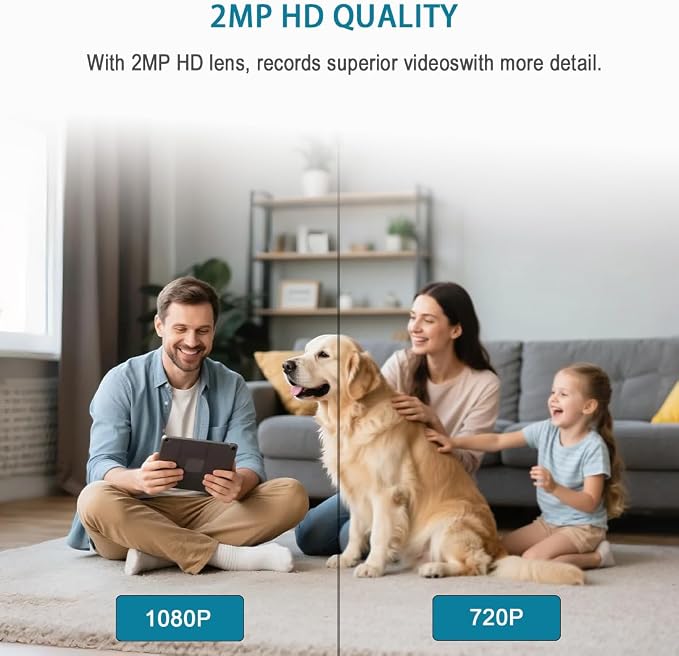 Two Way Video Camera,Dual-band 5G/2.4G Indoor Home Security Cameras,Baby Motion Pet Dog Camera with Phone App,Motion for Elderly/Nanny/Pet/Dog/Baby,Audio Calling Device Pan Til,Motion Detection