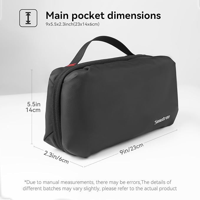 Smatree Electronic Organizer Tech Pouch for MAC Mini/Magic Trackpad | For AirPods Pro 3/MagSafe Charge,MacBook Charger,USB Cables,Power Bank,Hard Drive,Travel Cords,For Adapter/Earphone and More