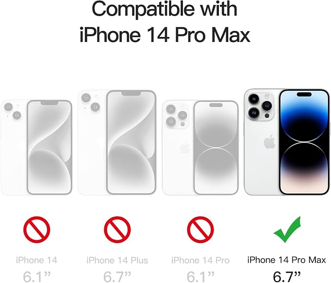 Vinve for iPhone 14 Pro Max Case with Slide Lens Cover HD Screen Protector, Military Grade Drop Protection, Magnetic Rotated Ring Holder Kickstand Protective Phone Case (Deep Purple)