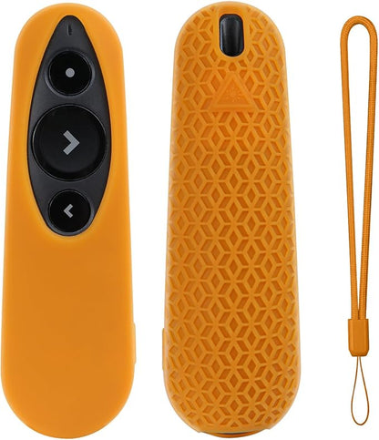 Remote Case for Logitech R500 Silicone Protective Cover for Wireless Presenter R500s (Orange)