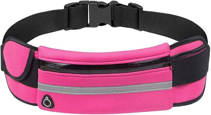 Slim Running Belts for Women, Waterproof Fanny Pack for Men,Phone Holder for Running,Reflective Waist Bag for Women,Runners Belt Pouch,Money Belt,Waist Pack for Running Travel Camping Workout