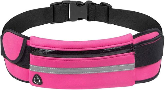 Slim Running Belts for Women, Waterproof Fanny Pack for Men,Phone Holder for Running,Reflective Waist Bag for Women,Runners Belt Pouch,Money Belt,Waist Pack for Running Travel Camping Workout