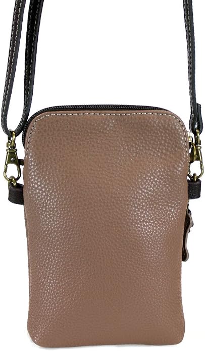 CHALA Dog Collection Cell Phone Crossbody Purse-Women PU Leather/Canvas Multicolor Handbag with Adjustable Strap
