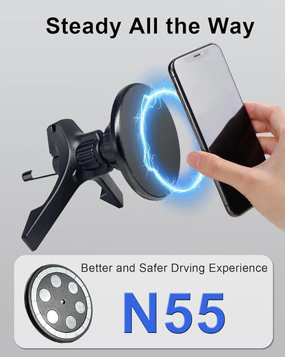 Car Vent Phone Mount for Mercedes Benz C300/260/200/180 A-Class GLB,Ultra-Stable Metal Hook Car Accessories Phone Holder for iPhone 17/16/15/14/13/12