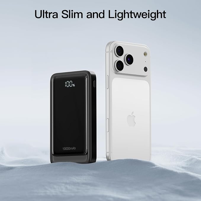 2026 2-Pack 10000mAh Portable Charger with Built in 4 Cables, PD 20W Travel Essentials Battery Pack, 5 Outputs 2 Inputs Slim Power Bank for iPhone 17/16/15/14, Samsung Galaxy S23/22, Pixel etc