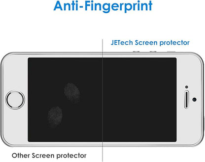 JETech Screen Protector for iPhone SE 2016, iPhone 5s/5/5c, 2-Pack | HD Clear, Tempered Glass Film, Anti-Scratch Glass