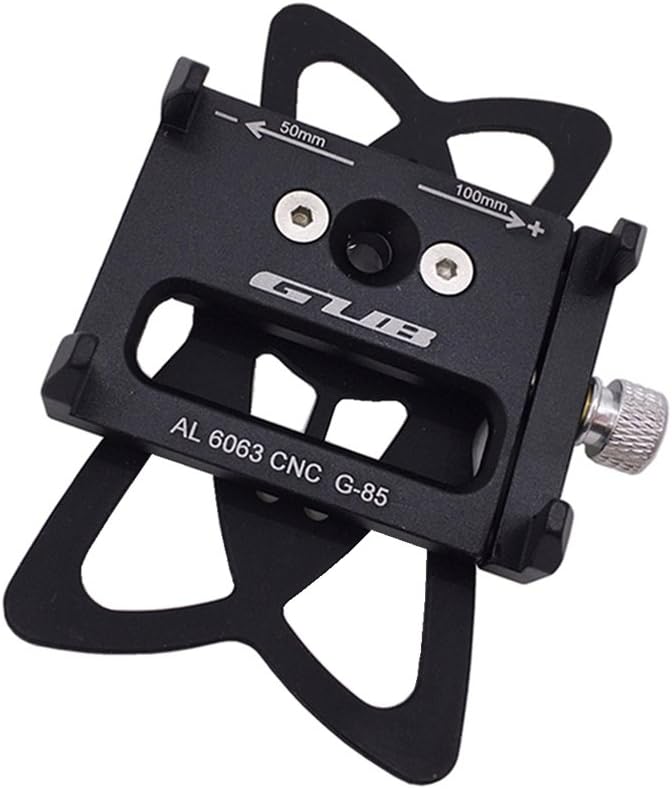 GUB Universal Phone Mount, Adjustable, Compatible with iPhone 8 Plus and Other Smartphones, Black with Band