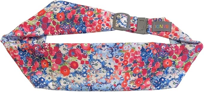BANDI Plus Size Fanny Pack for Women - Travel-Ready Pocket Belt with Secure Hidden Money & Running Belt for Phone, Passport, Keys, & Medical Devices, Adjustable Fit, Comfortable (Poppies)