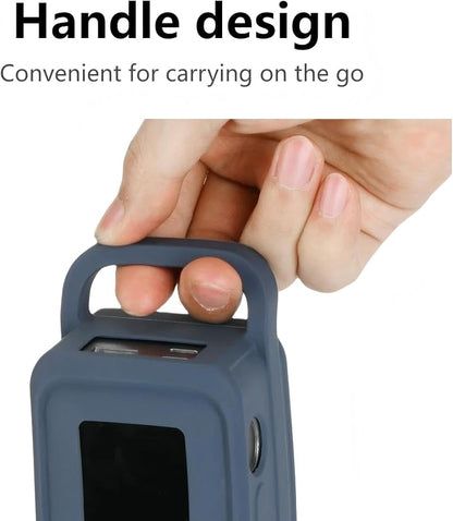 XBERSTAR Silicone Case Compatible with Anker Prime 27,650mAh Portable Cover with Handle and Hook & Loop Straps (Black)