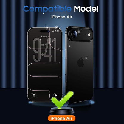 UniqueMe Compatible for 3 Pack iPhone Air Camera Lens Protector - [Drop Protection] [Case Friendly] 9H Tempered Glass Camera Cover Screen [Update New Version]