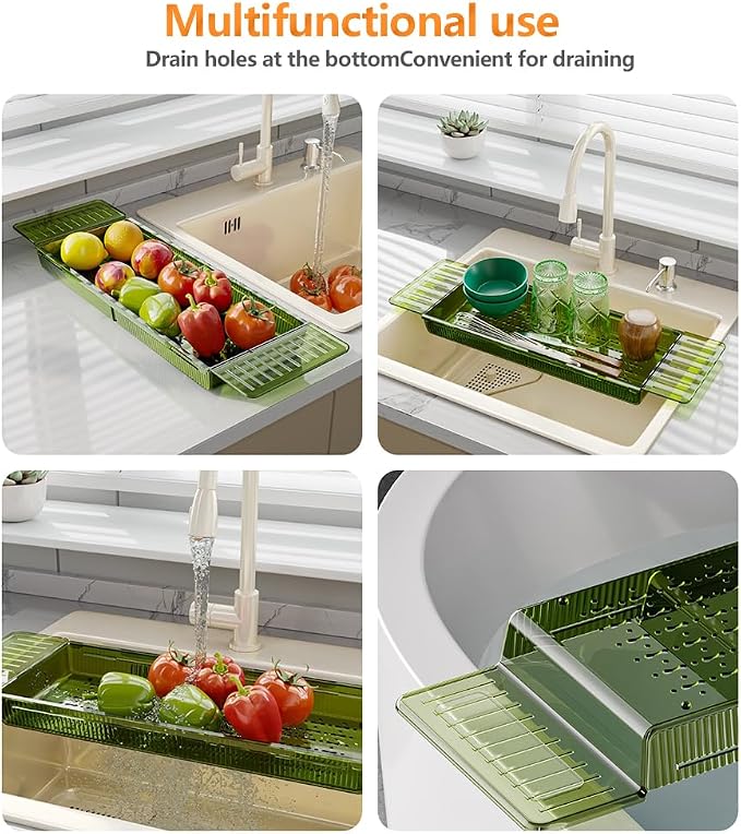 Bathtub Caddy Tray, Adjustable Bath Tray for Tub, Bath Accessories, Tub Caddy for Bathroom Luxury Spa, Expandable Size Bath Tub Organizer with Anti-Slip mat, Fits Most Tubs