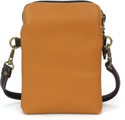 CHALA Dog Collection Cell Phone Crossbody Purse-Women PU Leather/Canvas Multicolor Handbag with Adjustable Strap