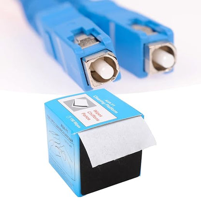 Fiber Optic Wipes Fiber Optic Cleaner, 150Pcs Fiber Optic Cleaning Wipes Fiber Optic Cleaner Lint Cloth Dispenser Dust Fiber Optic Connector Wipe