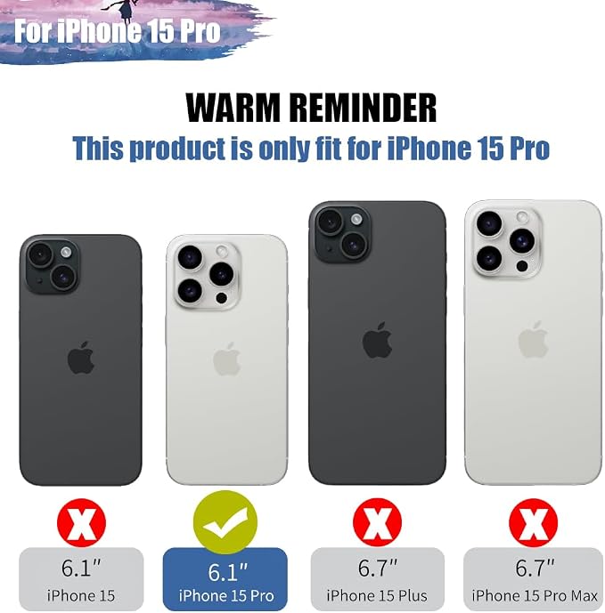 New Version Battery Case for iPhone 15 Pro, 5000mAh Rechargeable Extended Battery Charging Charger Case, Add 100% Extra Juice (6.1 Inches) Black