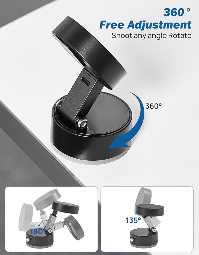 JOYTUTUS Shower Phone Holder, 360 ° Free Adjustment,Reusable Suction Cup Phone Mount for Shower, Mirror, Window & Bathroom, Shower Phone Mount Compatible with iPhone 16, 15, 14, 13, 12 & All Phones