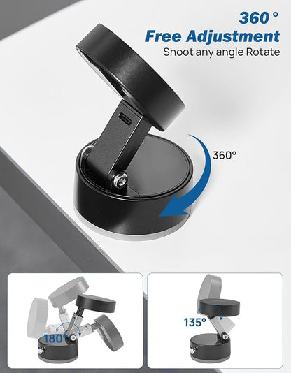 JOYTUTUS Shower Phone Holder, 360 ° Free Adjustment,Reusable Suction Cup Phone Mount for Shower, Mirror, Window & Bathroom, Shower Phone Mount Compatible with iPhone 16, 15, 14, 13, 12 & All Phones