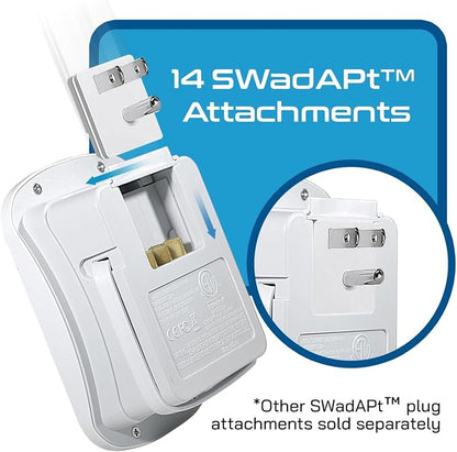 Ceptics Universal Travel Adapter, 35W World Travel Adapter Kit - 2 USA sockets, USB-A, USBC, 1x PD 35W USB-C and USBC Cable, Perfect for Laptops, Cell Phones, Chargers - Surge Protection