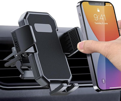 PZK Car Phone Holder Mount Super Stable Air Vent Auto Lock One Button Release Phone Holders for Your Car Mount Automobile Hands Free for iPhone