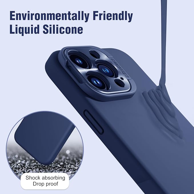Nillkin for iPhone 15 Pro Case Silicone Upgraded[Compatible with MagSafe][Innovation Metal Camera Invisible Stand] Military Grade Protection Shockproof Phone Case for iPhone 15 Pro 6.1'' Green