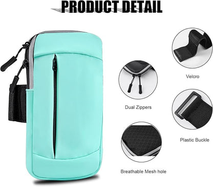 Phone Holder for Running Armband Cell Phone Holder for iPhone 11 12 13 14 15 16e 16 17 Pro Max Xs Xr X 8 Plus Mini Galaxy Ultra Note Pouch Women Men Kids,Exercise Workout Arm Bands Bag Sleeve