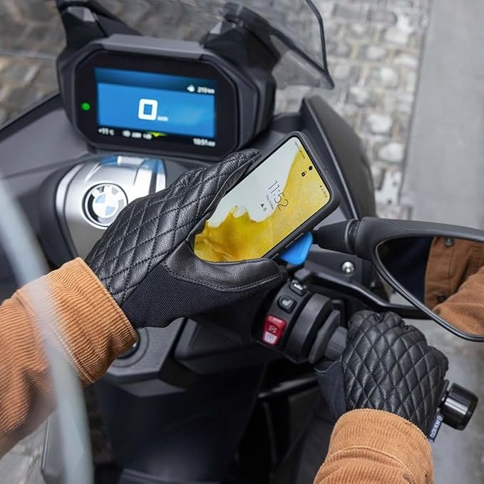 Quad Lock Mirror Motorcycle Phone Mount Kit with Vibration Dampener and MAG Universal Adaptor