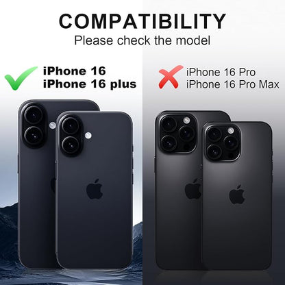 Korecase Camera Lens Protector for iPhone 16 & iPhone 16 Plus & iPhone17 Metal Tempered Glass Camera Film Cover, Strong Adhesion, 9H Hardness Anti-Scratch Rear Camera Lens Cover -Pink