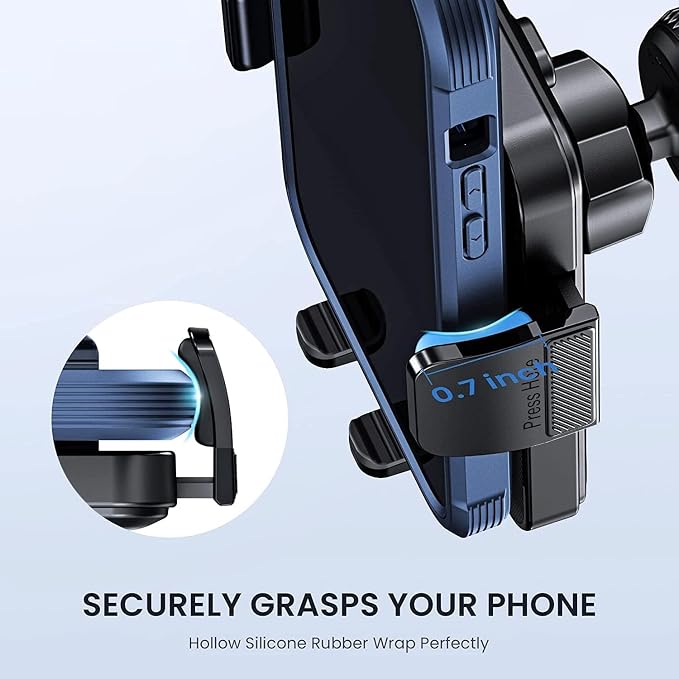 Phone Holder Car Mount for iPhone[Powerful Suction]Phone Mount for Car Dashboard Windshield Air Vent Universal Accessories[Thick Cases Friendly]Automobile Cell Phone Holder Fit iPhone Smartphone