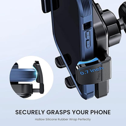 Phone Holder Car Mount for iPhone[Powerful Suction]Phone Mount for Car Dashboard Windshield Air Vent Universal Accessories[Thick Cases Friendly]Automobile Cell Phone Holder Fit iPhone Smartphone