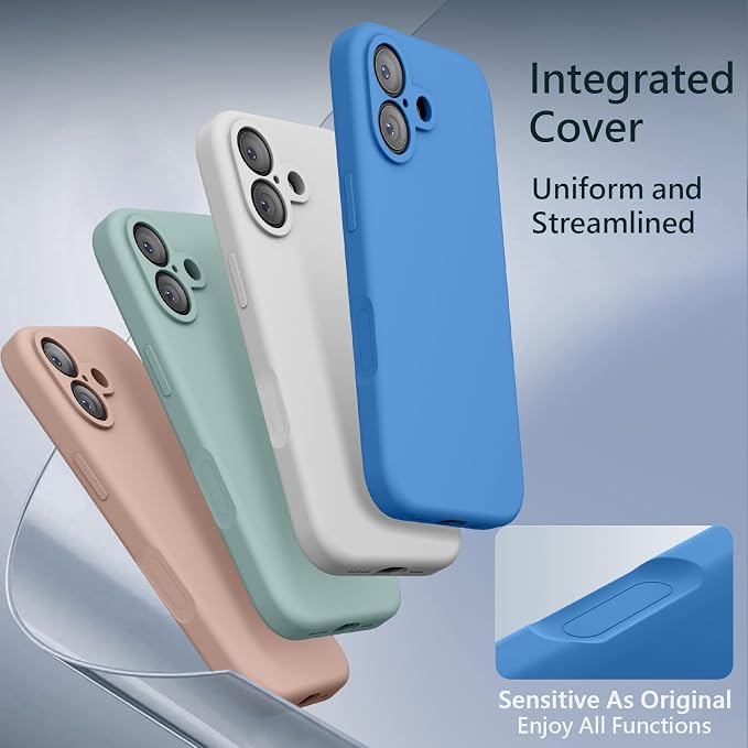 FireNova Magnetic for iPhone 17 Case, Compatible with MagSafe, [Integrated Silicone Camera Control Button] [Camera Protection] Anti-Scratch Microfiber Lining Phone Case, 6.3", Blue
