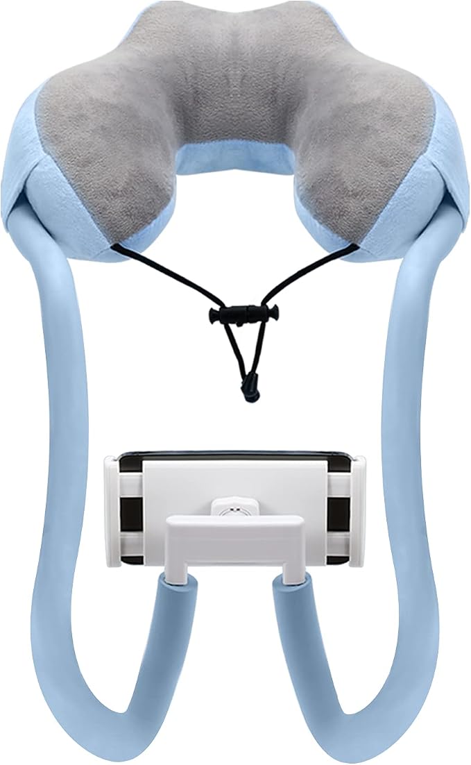 MoKo Neck Phone Holder, Lazy Gooseneck Phone Pillow Holder Bracket, 360° Rotate Phone Tablet Stand for 4"-11" Device, fits iPhone 17/17 Air/17 Pro/17 Pro Max, iPhone 16/Pro/Pro Max/Plus, iPhone 15/Pro