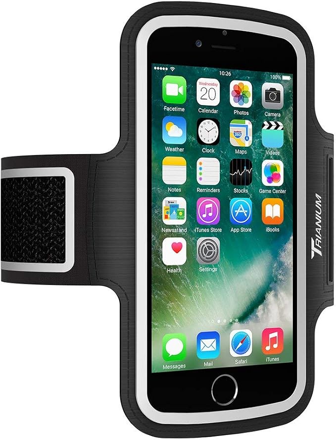 Trianium Armband for Large Phone- iPhone Xs Max XR iPhone X 8 7 6s Plus,LG G7 G6,Galaxy s9 s8, Note 9 8(Fit Otterbox Defender/Lifeproof case)[Water Resistant] ArmTrek Pro Sport Arm Band w/Key Holder