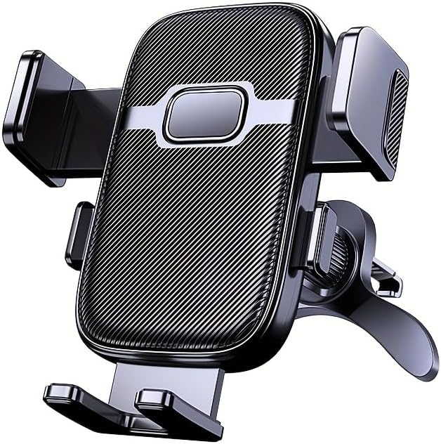 Car Phone Mount, 360° Rotatable Air Vent Holder, One-Hand Release, 4.2-7.2 Inch Smartphones, Black