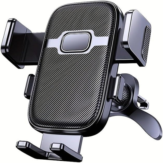 Car Phone Mount, 360° Rotatable Air Vent Holder, One-Hand Release, 4.2-7.2 Inch Smartphones, Black