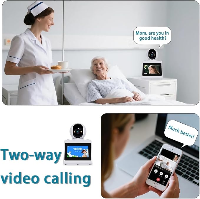 Two Way Video Camera,Dual-band 5G/2.4G Indoor Home Security Cameras,Baby Motion Pet Dog Camera with Phone App,Motion for Elderly/Nanny/Pet/Dog/Baby,Audio Calling Device Pan Til,Motion Detection