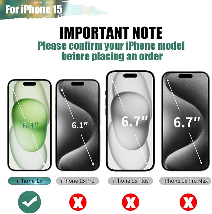 Battery Case for iPhone 15, 5000mAh Rechargeable Extended Battery Charging/Charger Case, Add 100% Extra Juice (6.1 inch) Black