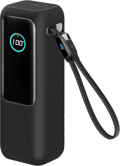Power Bank Silicone Case, Compatible with Anker 25000mAh 165W Power Bank, Fully Protective, with Precise Interface Openings, Shockproof and Portable (Black)