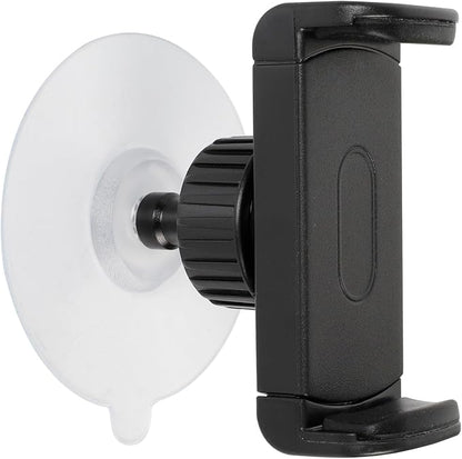 Shower Phone Holder - 360° Rotatable & Self-Adhesive, Universal Mirror Phone Mount Stand for Bathroom and Kitchen Wall, Compatible with iPhone Pixel Samsung 4-7" Smartphones